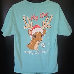 Women's Simply Southern Holiday Shirt, Size M